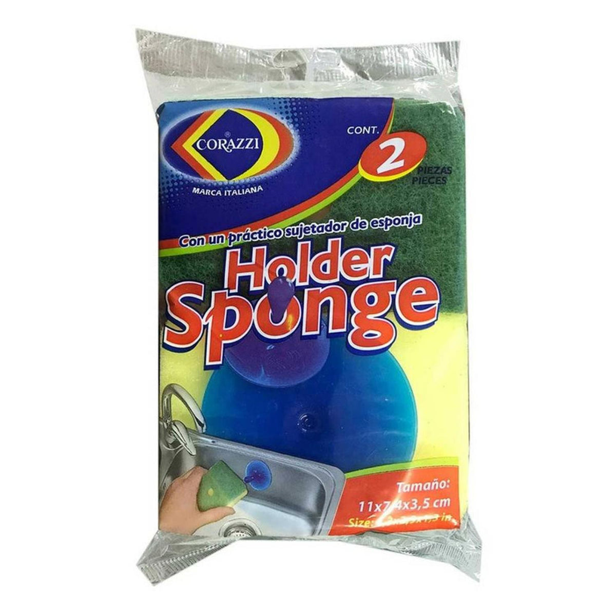 Fibras Esponja Holder Corazzi Con Soportede 12 Paquetes - Flash Sales