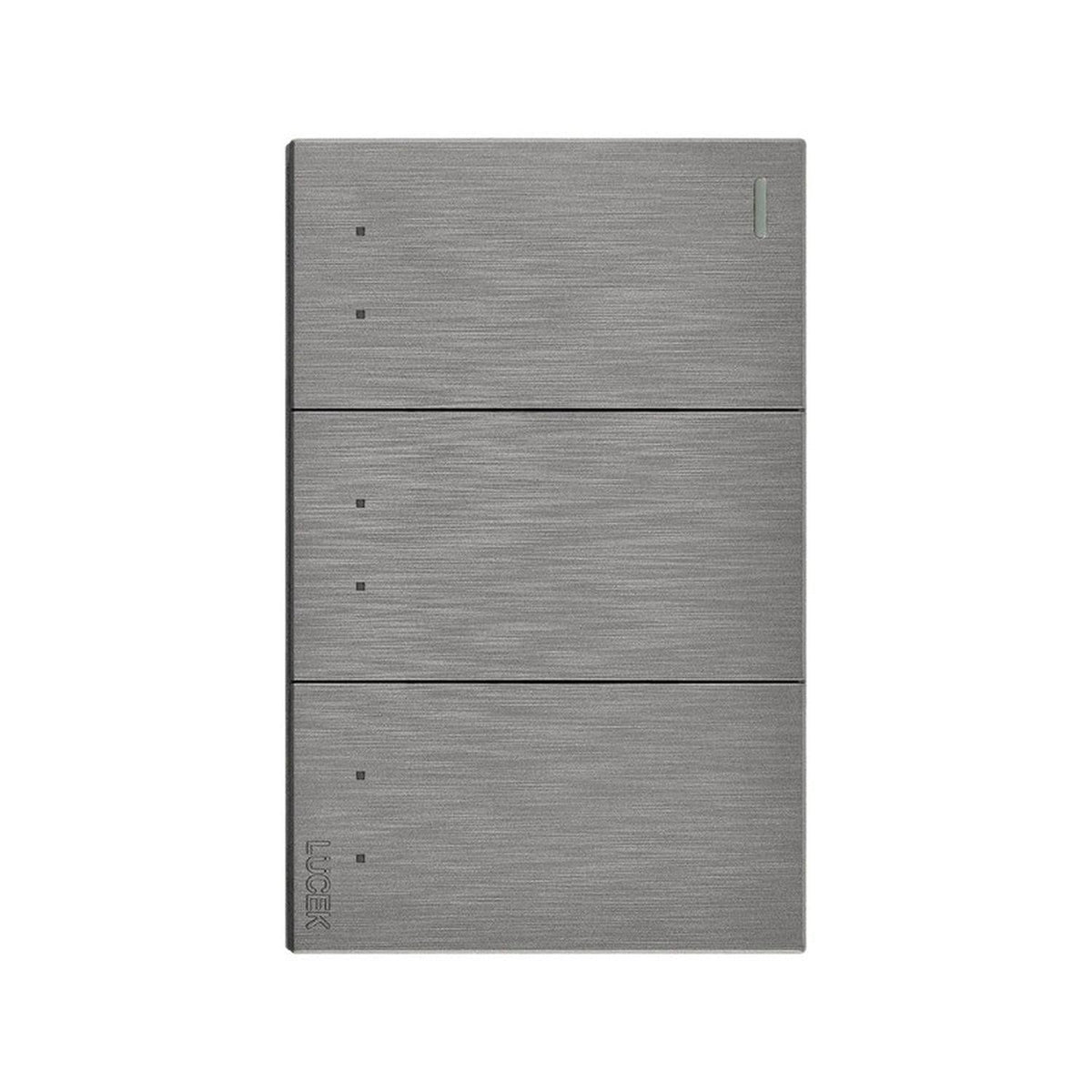 Placa Con 3 Apagadores De Escalera Lucek Línea Flat - Flash Sales