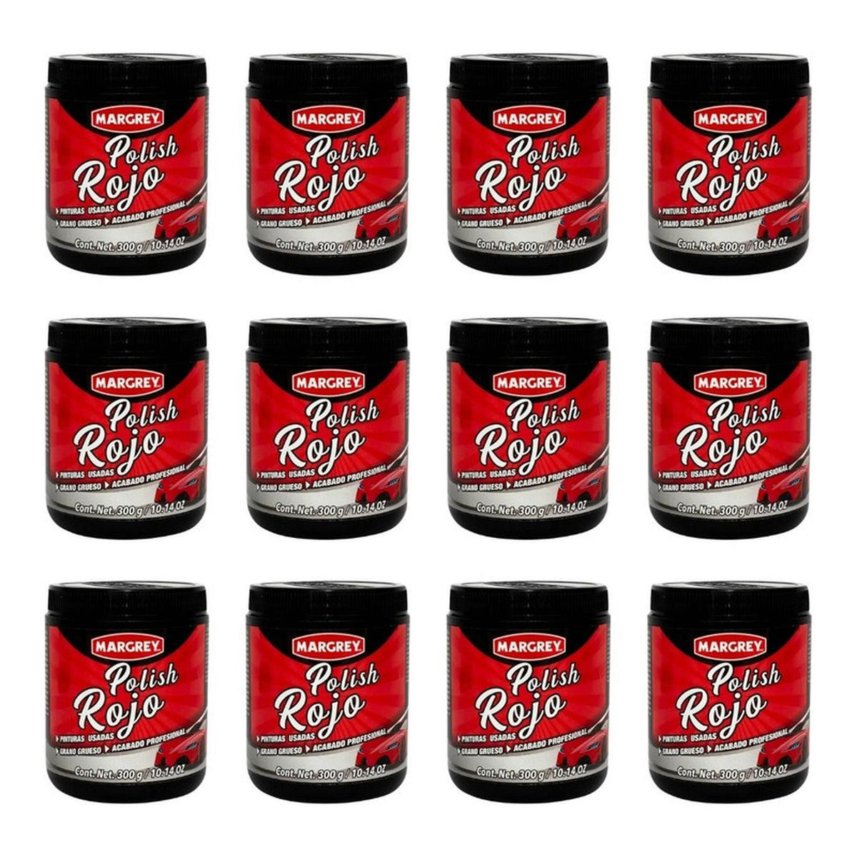 Polish Rojo Margrey 300 g Pulimento Grueso Caja 12 Piezas - Flash Sales